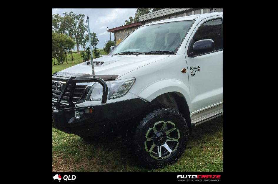 TOYOTA HILUX N70 4WD T05 SATIN BLACK MACHINED FACE